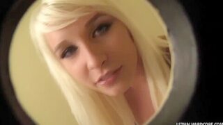 Teen 18+ Stevie Shae Glory Hole Cum Swallow